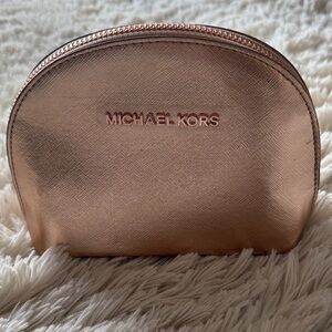 Michael Kors Metallic Rose Gold Pouch